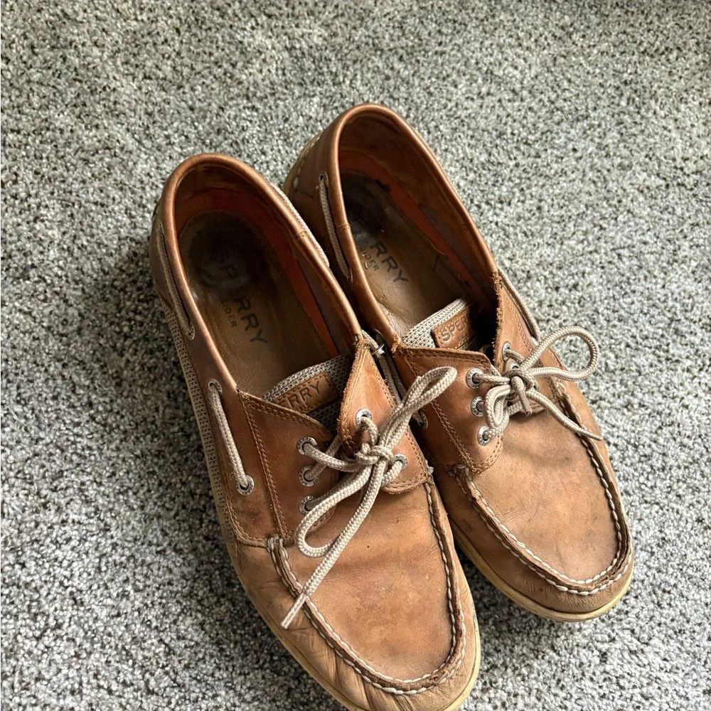 Sperry Classic Brown Leather Boat Shoes